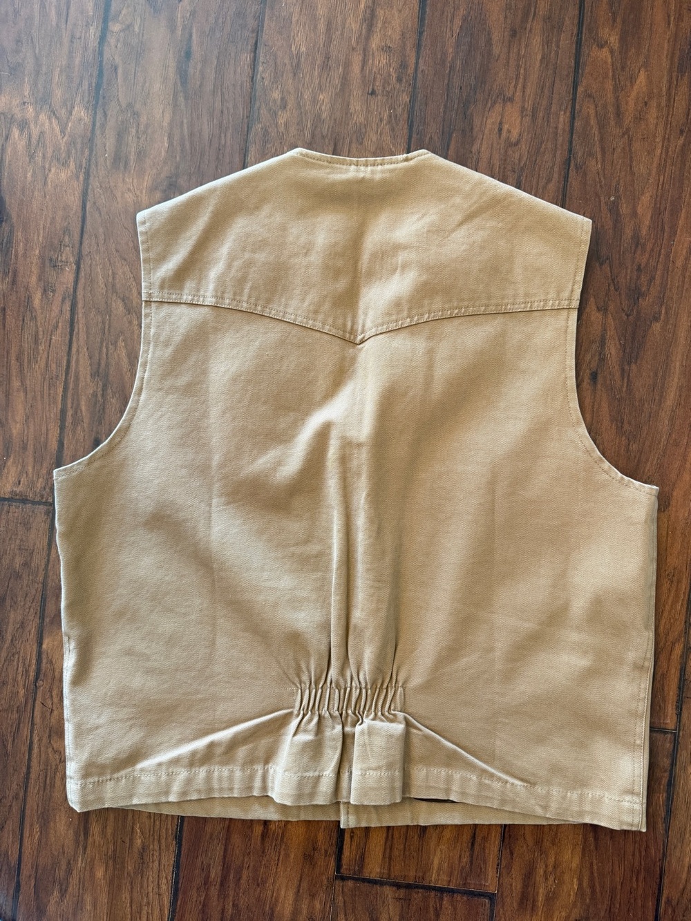 Khaki Men's Work Vest - Picture 2 of 5